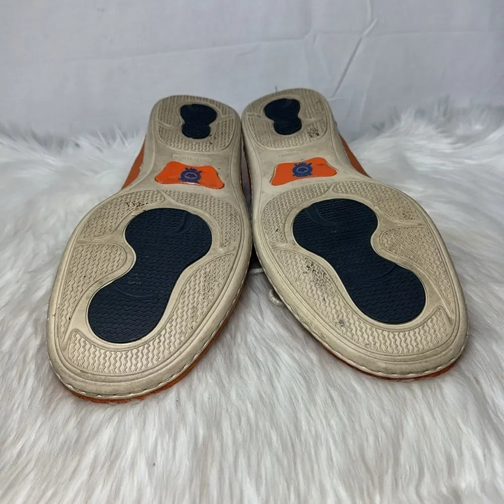 Born Men's Orange‎ Leather Boat Shoes Sz 12